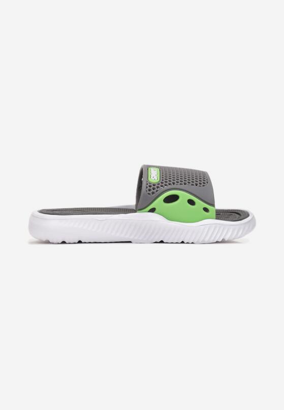 Papuci Gri cu verde 1