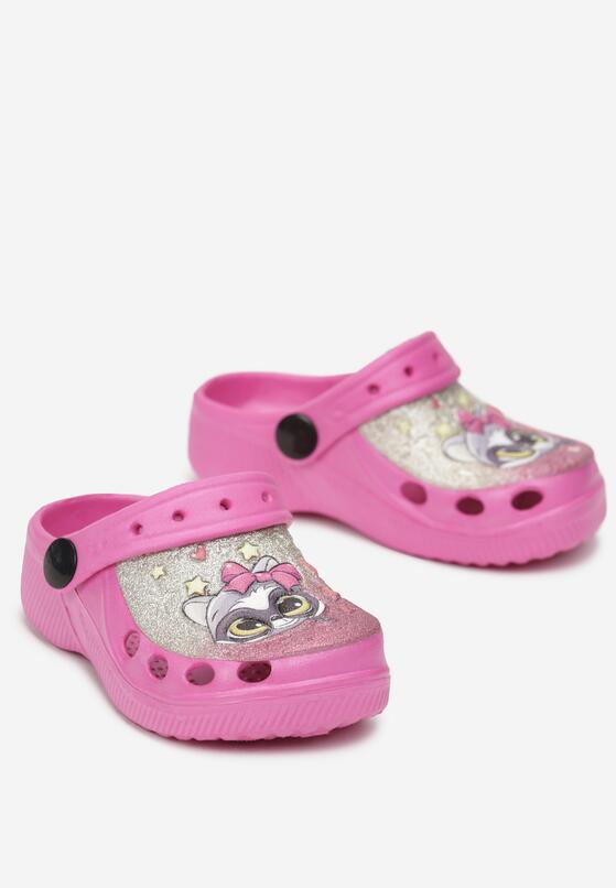 Papuci Fucsia cu roz 2