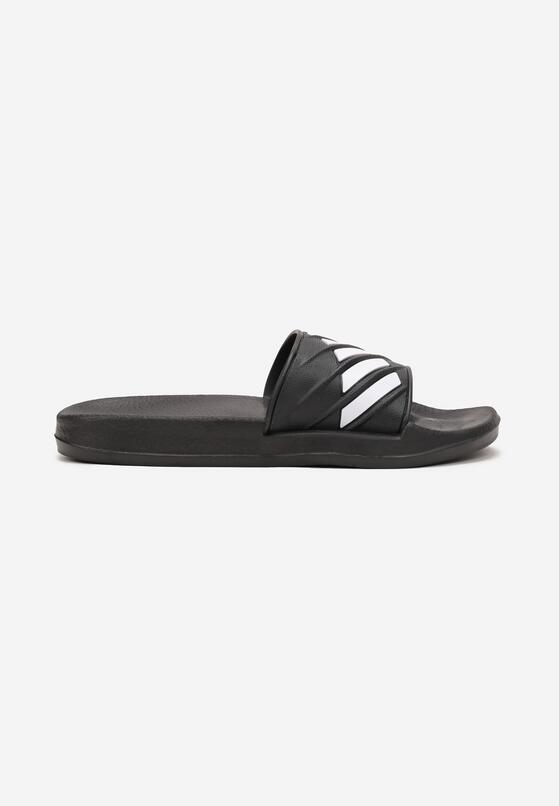 Papuci Negru cu alb 1