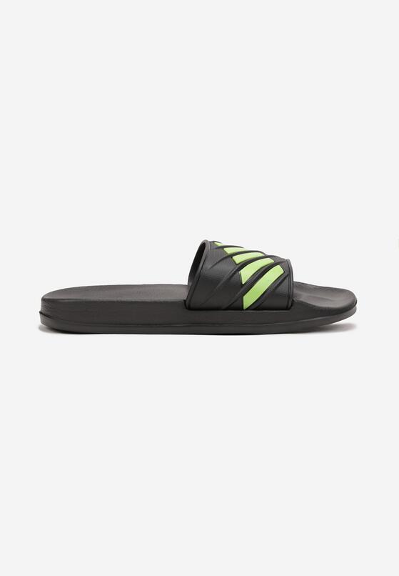 Papuci Negru cu verde 1