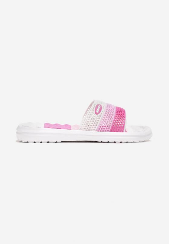 Papuci Alb cu fucsia 3