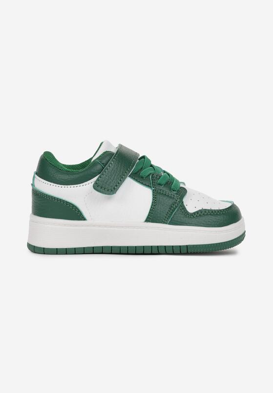Pantofi sport Alb cu verde 1