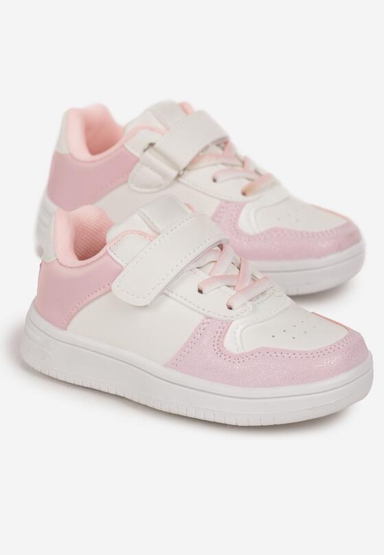 Pantofi sport Alb cu roz 2