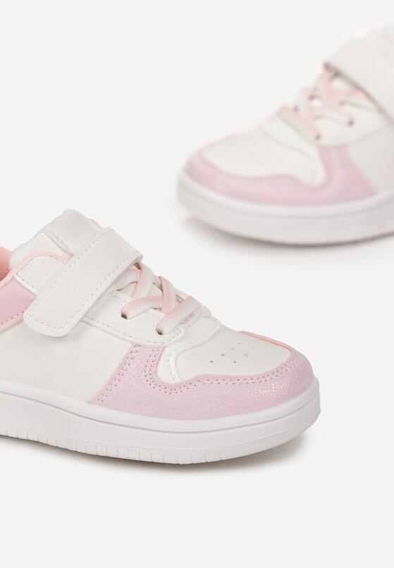 Pantofi sport Alb cu roz 3