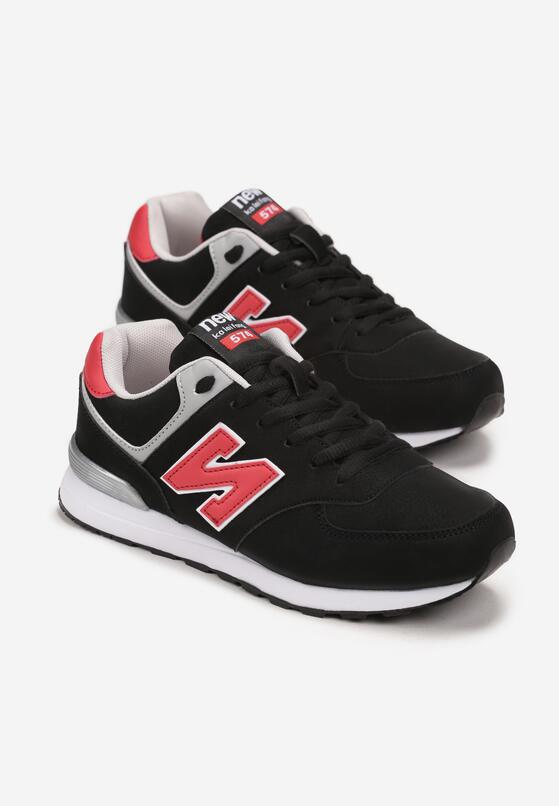 Pantofi sport Negru cu roșu 2