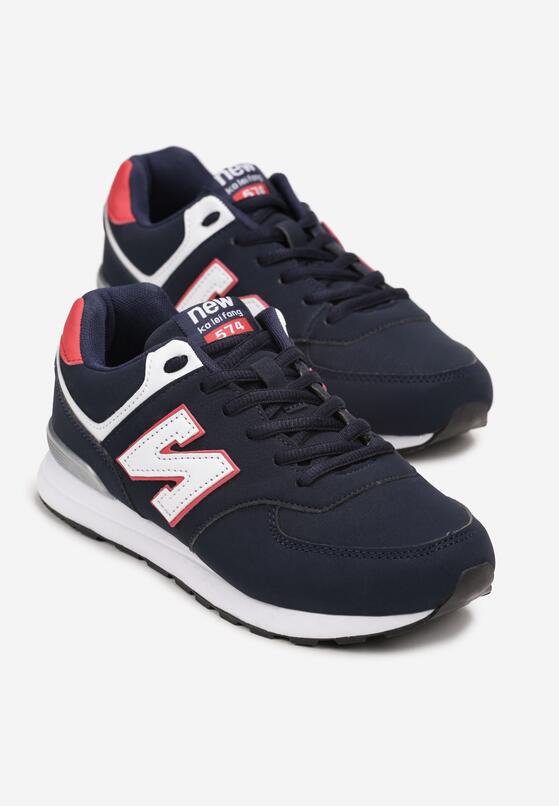Pantofi sport Albastru cu roșu 2