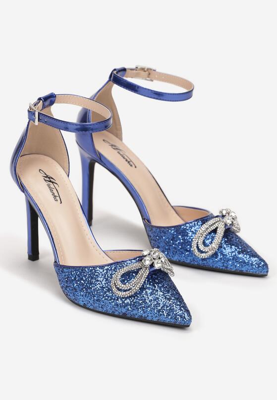 Pantofi stiletto Albaștri 4