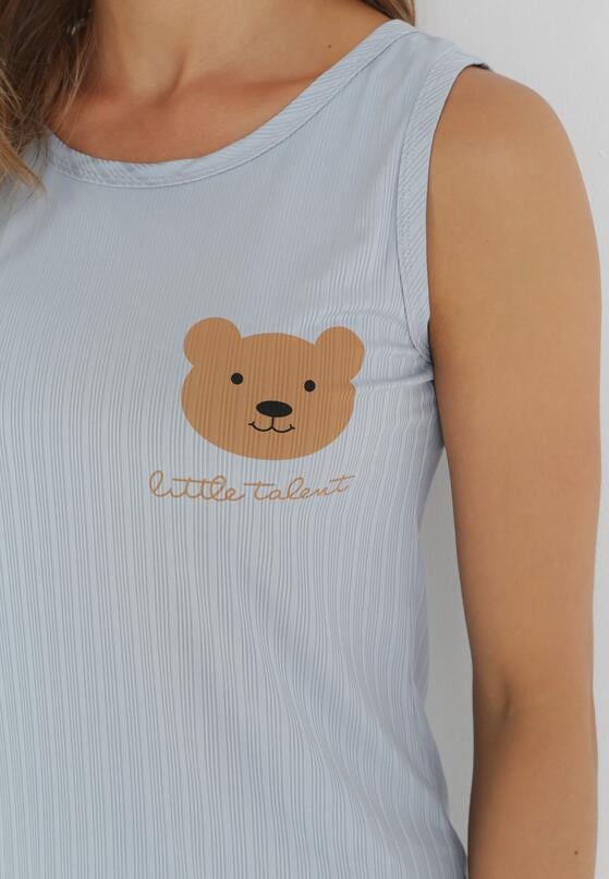 Compleu pijama Albastru deschis 4