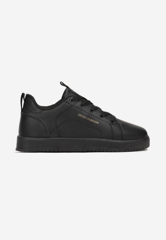 Czarne Buty Sportowe Sznurowane przed Kostkę Amaranti 3
