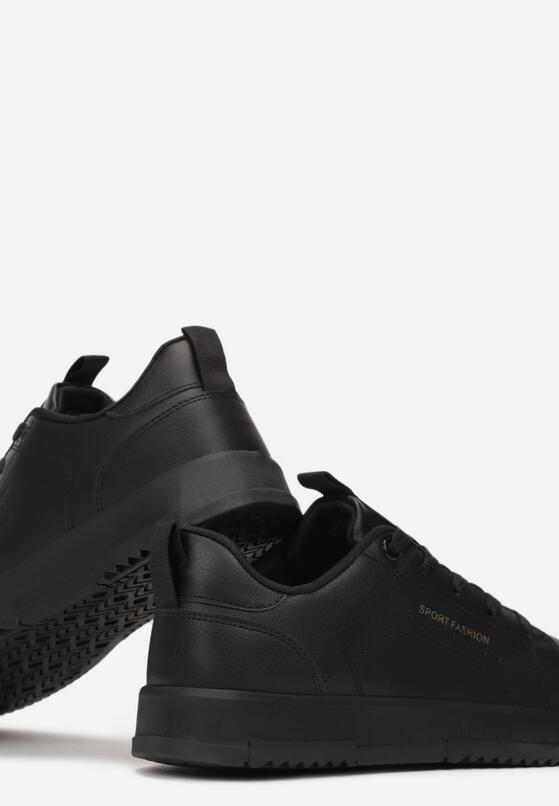 Czarne Buty Sportowe Sznurowane przed Kostkę Amaranti 5