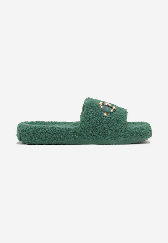 Papuci de casă Verde închis 3