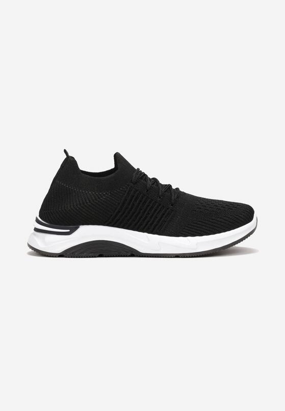 Czarne Buty Sportowe przed Kostkę z Wiązaniem Maiken 3
