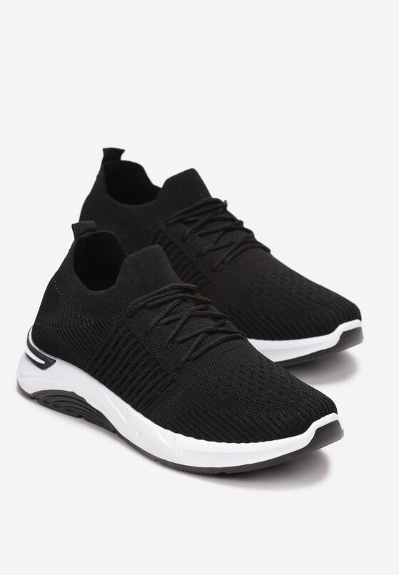 Czarne Buty Sportowe przed Kostkę z Wiązaniem Maiken 4