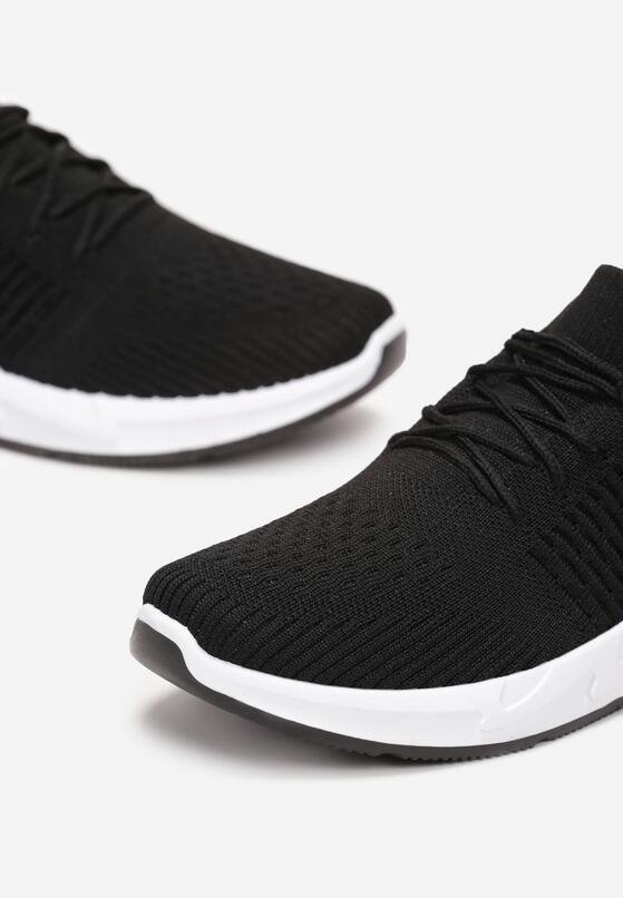 Czarne Buty Sportowe przed Kostkę z Wiązaniem Maiken 5