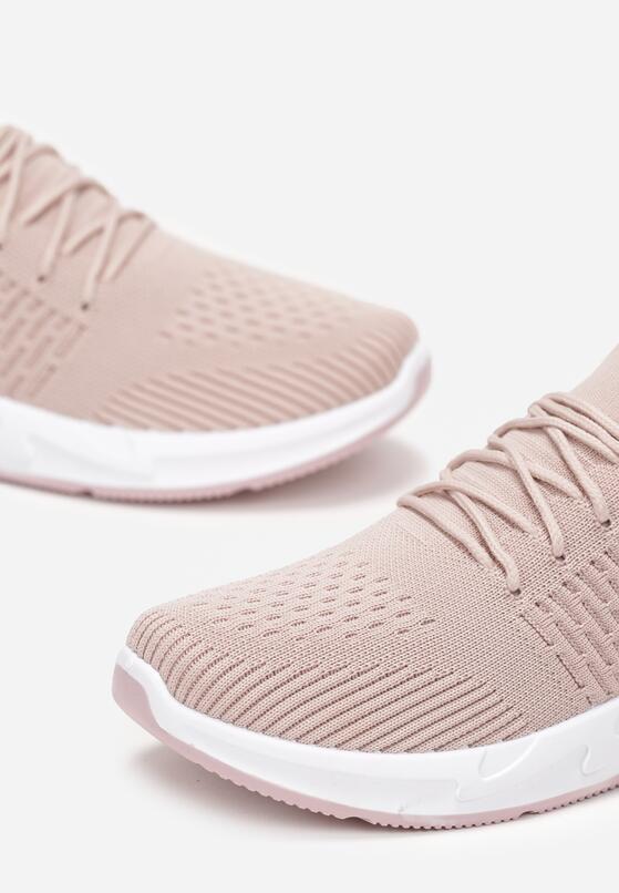 Różowe Buty Sportowe przed Kostkę z Wiązaniem Maiken 5