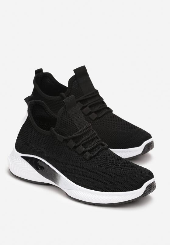 Czarne Buty Sportowe z Elastyczną Cholewką Askya 4