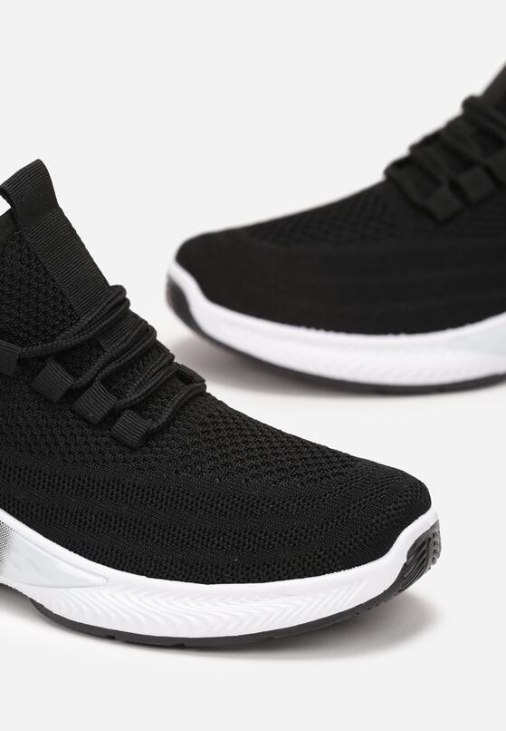 Czarne Buty Sportowe z Elastyczną Cholewką Askya 5