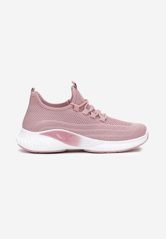 Różowe Buty Sportowe z Elastyczną Cholewką Askya 3