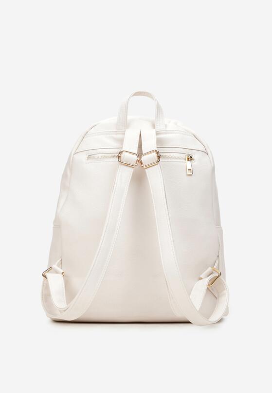 Biały Miejski Plecak z Imitacji Skóry Devria 2