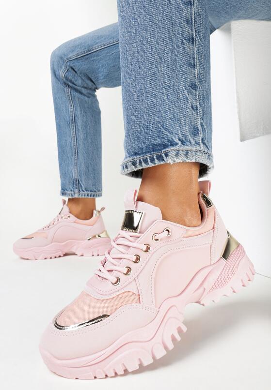 Różowe Sneakersy Achonia 1
