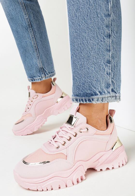 Różowe Sneakersy Achonia 2