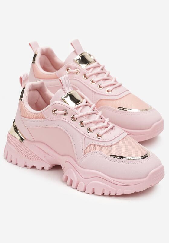 Różowe Sneakersy Achonia 4