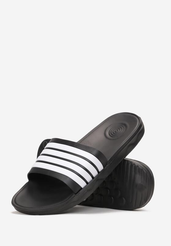 Papuci Negru cu alb 2