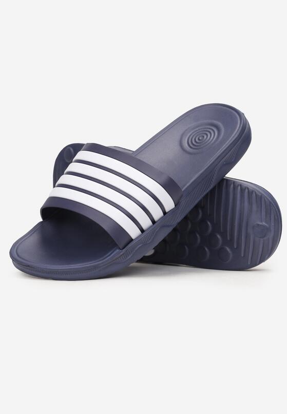 Papuci Bleumarin cu alb 2