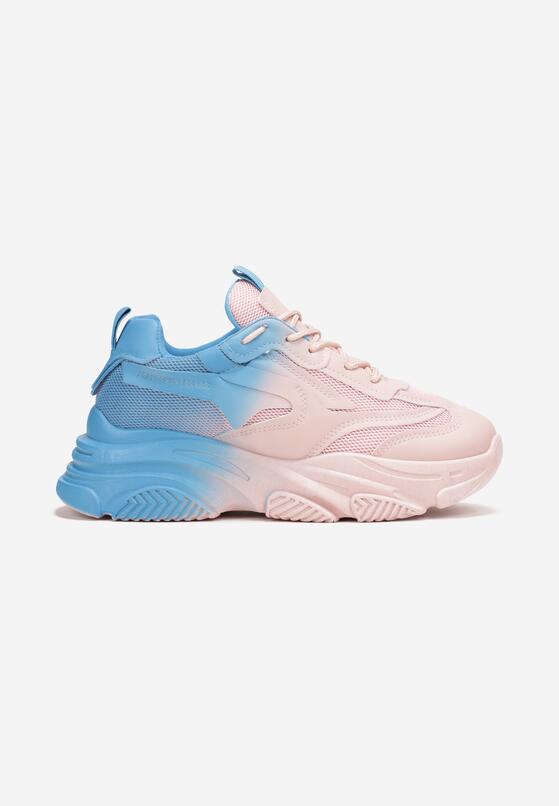 Sneakers Albastru cu roz 3