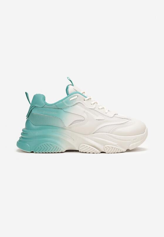 Sneakers Verde cu bej 3