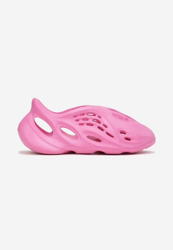 Fuksjowe Sneakersy z Pianki Zdobione Wycięciami Harelle 3