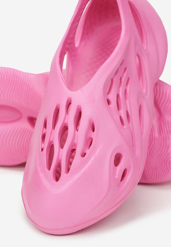 Fuksjowe Sneakersy z Pianki Zdobione Wycięciami Harelle 5