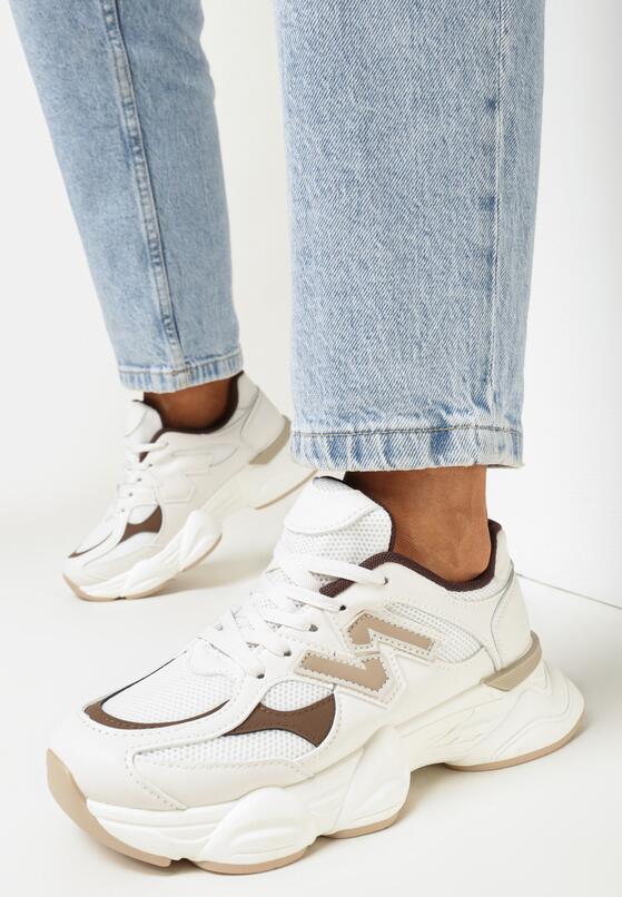 Białe Sneakersy na Grubej Podeszwie Scottie 2