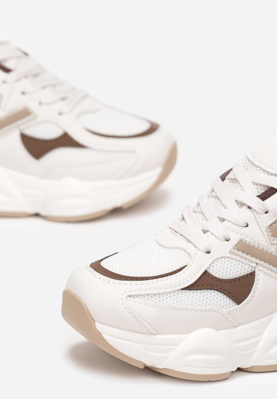 Białe Sneakersy na Grubej Podeszwie Scottie 5