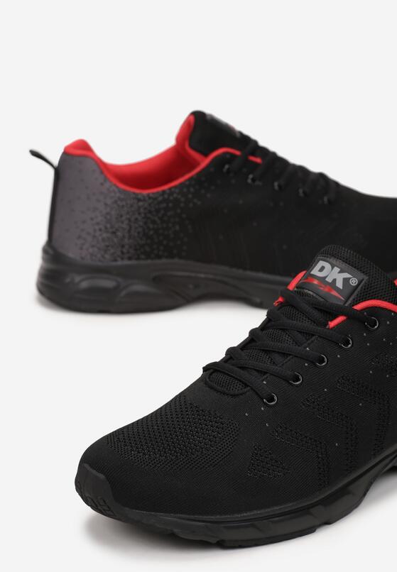 Pantofi sport Negru cu roșu 3