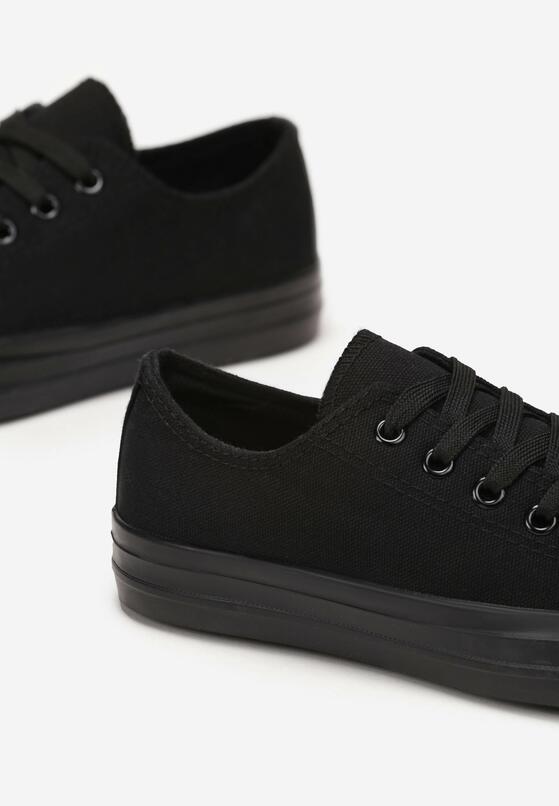 Czarne Trampki Przed Kostkę Fenaye 5