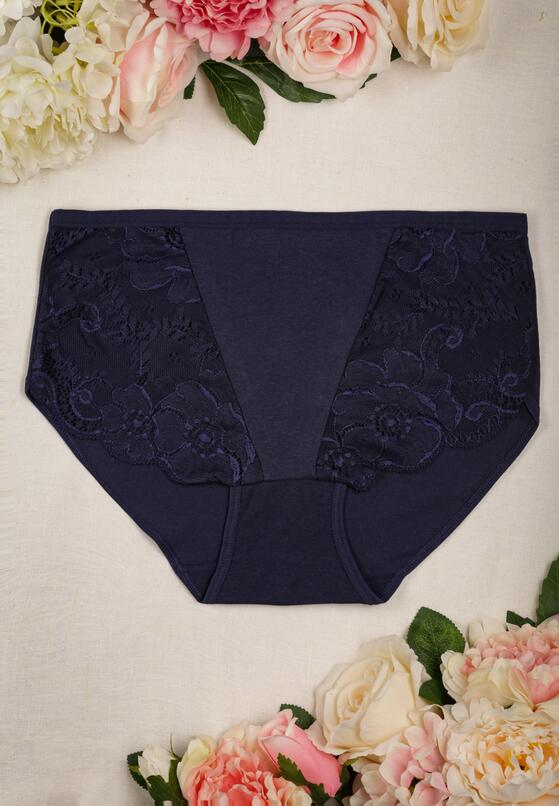Granatowe Koronkowe Majtki Figi Ephora 1
