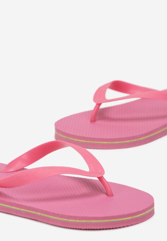 Fuksjowe Japonki na Płaskiej Podeszwie z Pianki Rostina 5