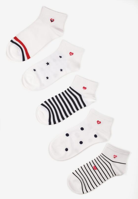 Wielokolorowe 5-pack Skarpety z Bawełny w Kropki do Koski Linieda 1