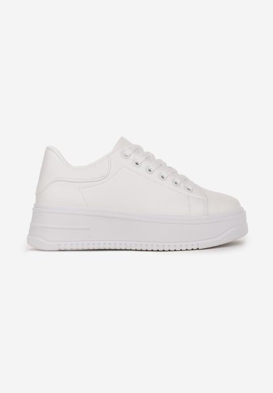 Białe Sneakersy na Grubej Podeszwie Drina 3