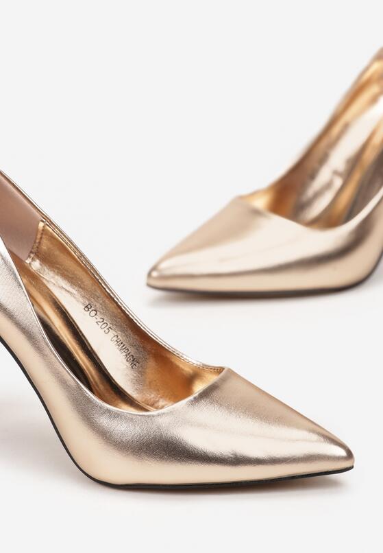 Pantofi stiletto Culoarea șampaniei 5