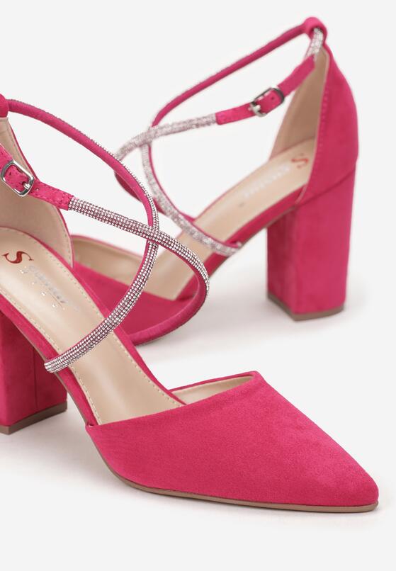 Pantofi cu toc Fucsia 5