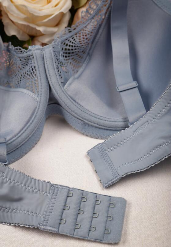 Jasnoniebieski Koronkowy Biustonosz Full Cup Sabbie 2