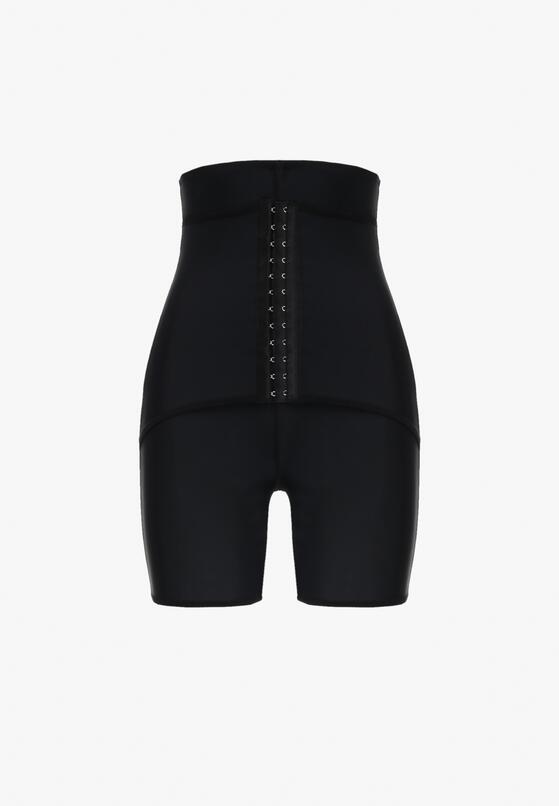 Czarne Gładkie Majtki Modelujące z Gorsetem Isalia 5