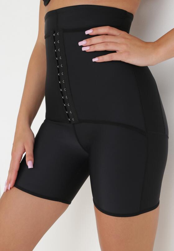 Czarne Gładkie Majtki Modelujące z Gorsetem Isalia 1