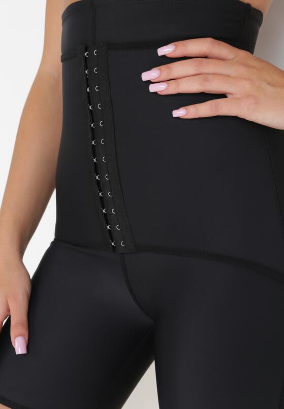 Czarne Gładkie Majtki Modelujące z Gorsetem Isalia 4