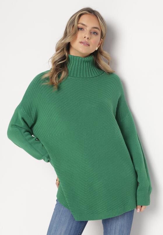 Pulover pe gât Verde 2