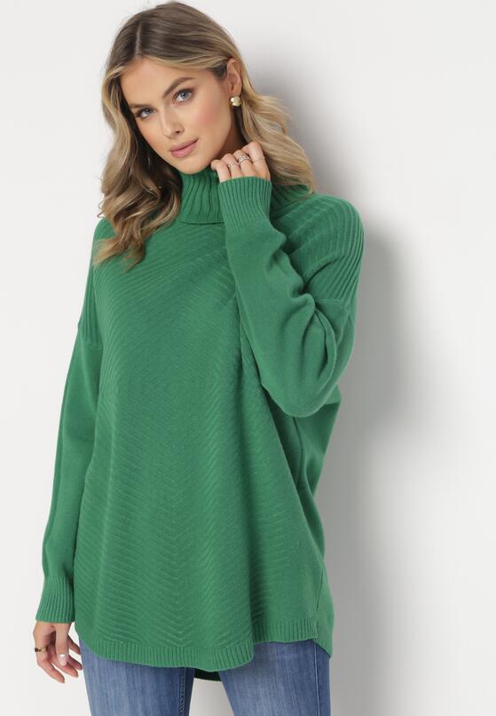 Pulover pe gât Verde 4