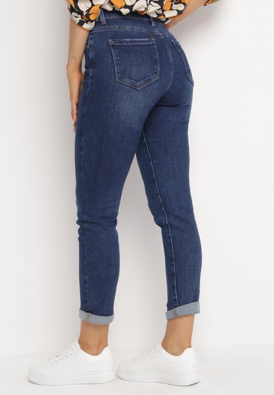 Niebieskie Spodnie Jeansy Regular Eyvia 3