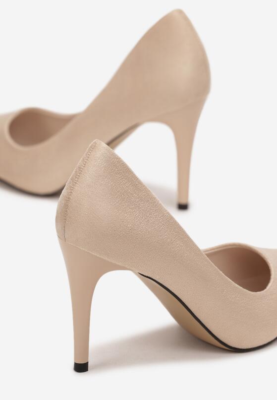 Pantofi stiletto Bej 5
